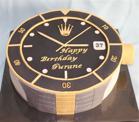 happy birthday rolex cake|rolex birthday cake.